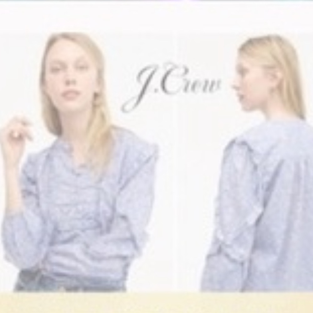 Jcrew point Sur ruffle sleeve